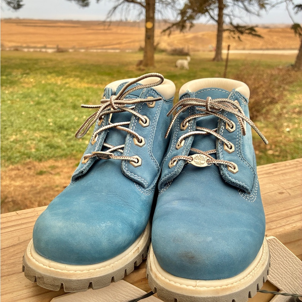 Timberland Sky Blue Waterproof Boots - Picture 2 of 6
